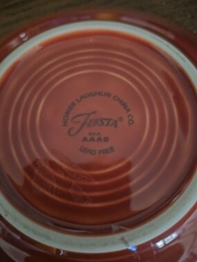 Retired Homer Laughlin Fiestaware Paprika Saucer P86 Lead Free USA